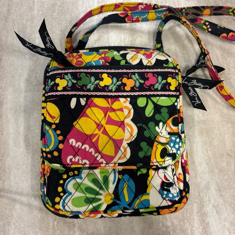 Disney Parks Vera Bradley Bag Midnight Mickey Muticolor Crossbody-  Barely Used!